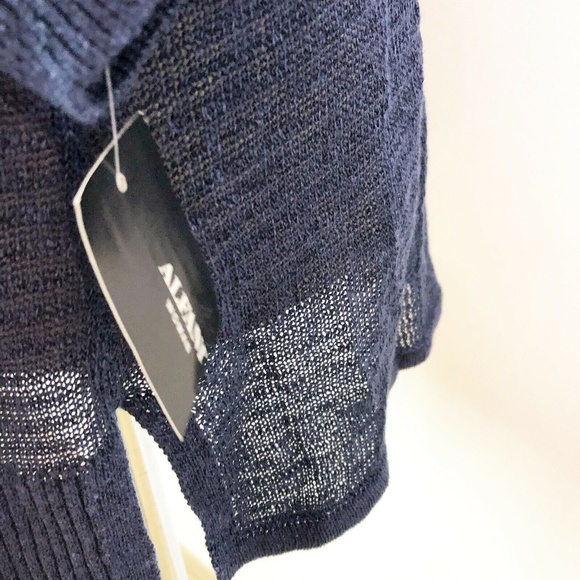 Alfani 1X Blue Loose Knit Linen Cardigan 2Q58 - Picture 6 of 6